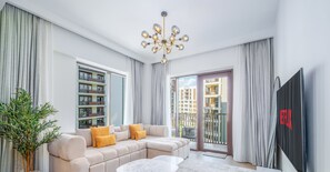 Appartement, vue piscine | Coin séjour