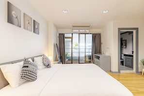 Appartement familial, 2 chambres, non-fumeur, balcon | 2 chambres, fer et planche Ă repasser, accĂšs au Wi-Fi (inclus)