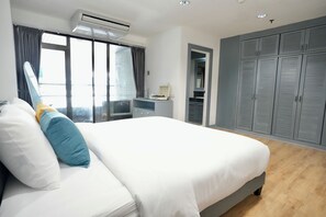 Căn hộ dành cho gia đình, 2 phòng ngủ, không hút thuốc, ban công | 2 phòng ngủ, bàn ủi/dụng cụ ủi quần áo 