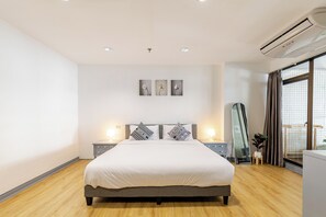 Căn hộ dành cho gia đình, 2 phòng ngủ, không hút thuốc, ban công | 2 phòng ngủ, bàn ủi/dụng cụ ủi quần áo 