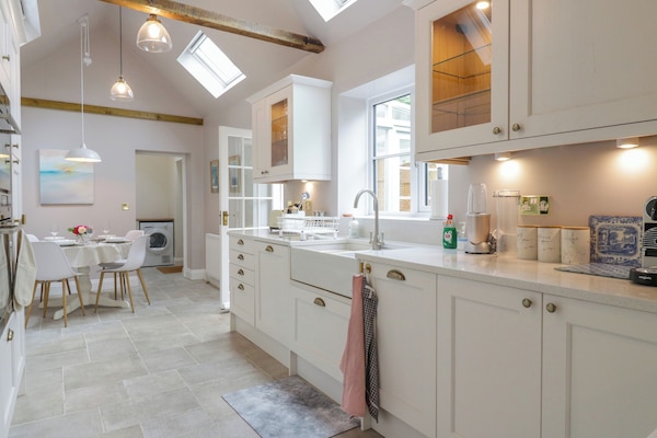 Fridge, dishwasher, electric kettle, toaster