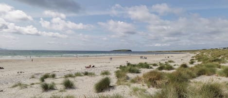 Vlak bij het strand
