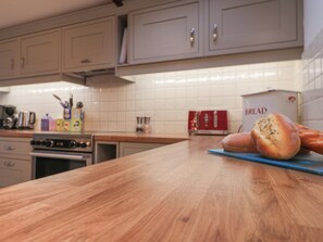 Fridge, dishwasher, electric kettle, toaster