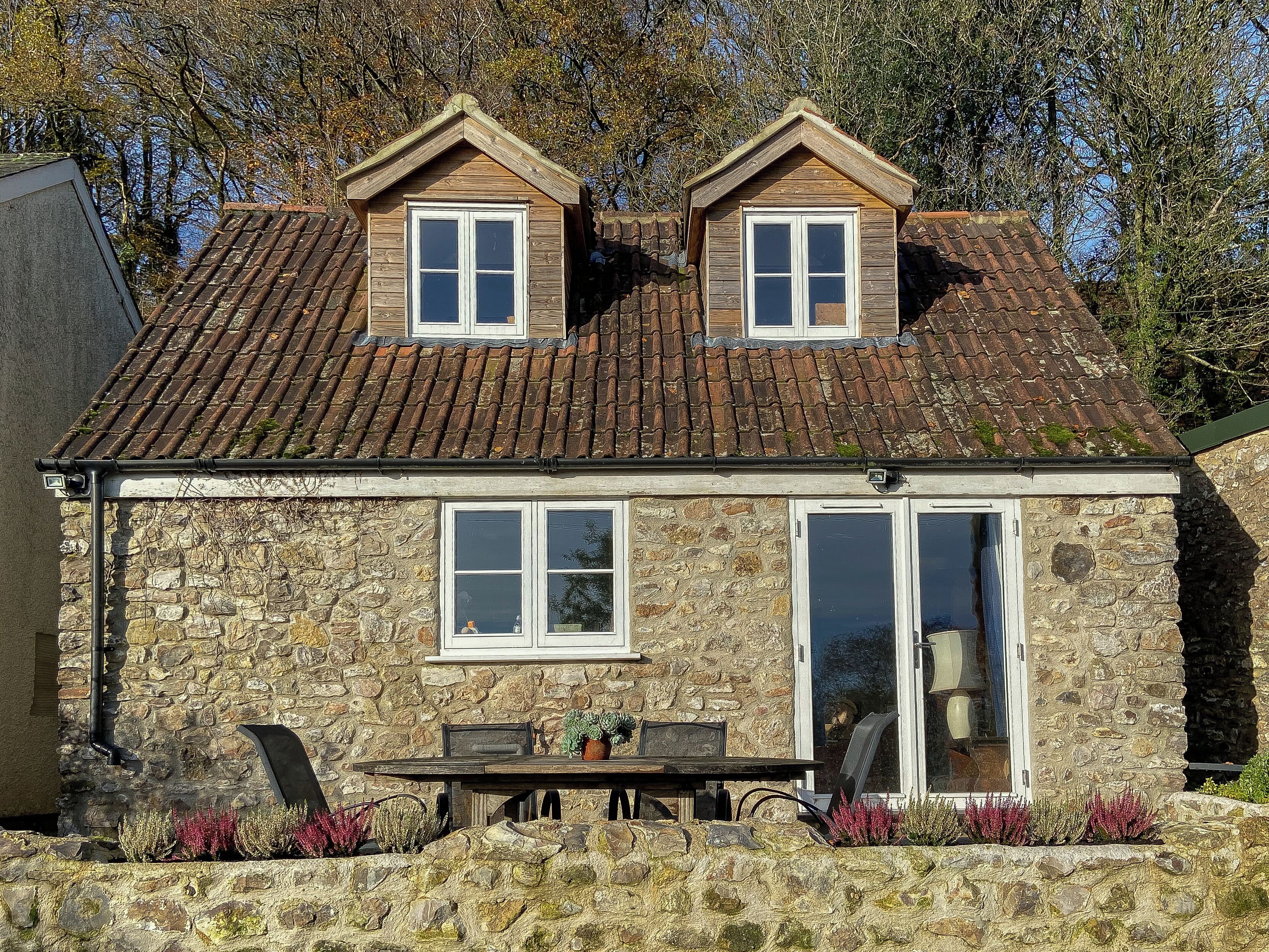 屋外ダイニングエリア