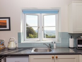 Fridge, electric kettle, toaster, cookware/dishes/utensils