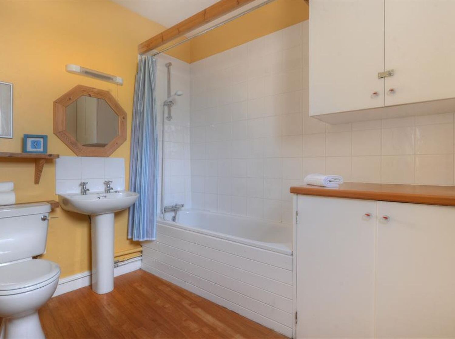 Shower, hair dryer