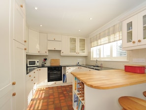 Fridge, dishwasher, electric kettle, toaster