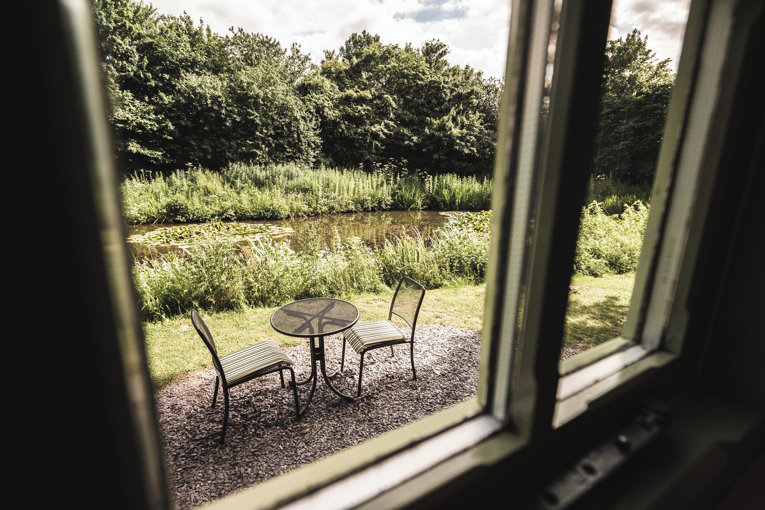 屋外ダイニングエリア