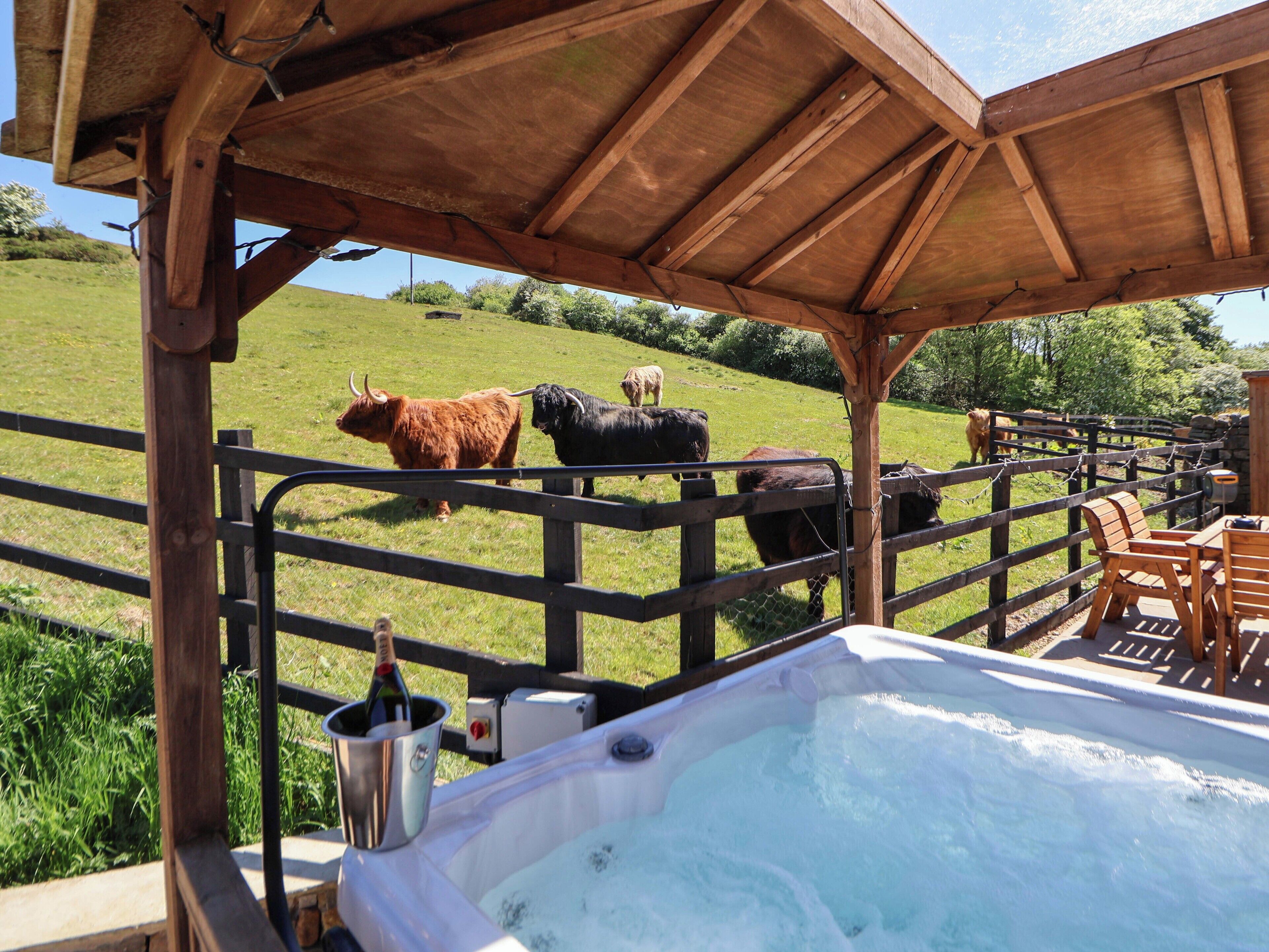 Cottage | Outdoor spa tub