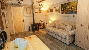 Fireplace - The Cabin at Little Timbers (Ringwood)