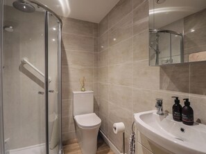 Douche, séchoir à cheveux