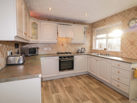 Fridge, dishwasher, electric kettle, toaster
