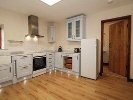 Fridge, dishwasher, electric kettle, toaster