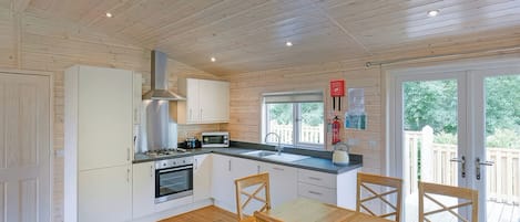 Fridge, dishwasher, electric kettle, toaster