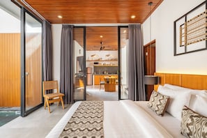 Iron/ironing board, free WiFi, bed sheets - 2BR Private Pool Villa in Ubud, Balcony View (Ubud)