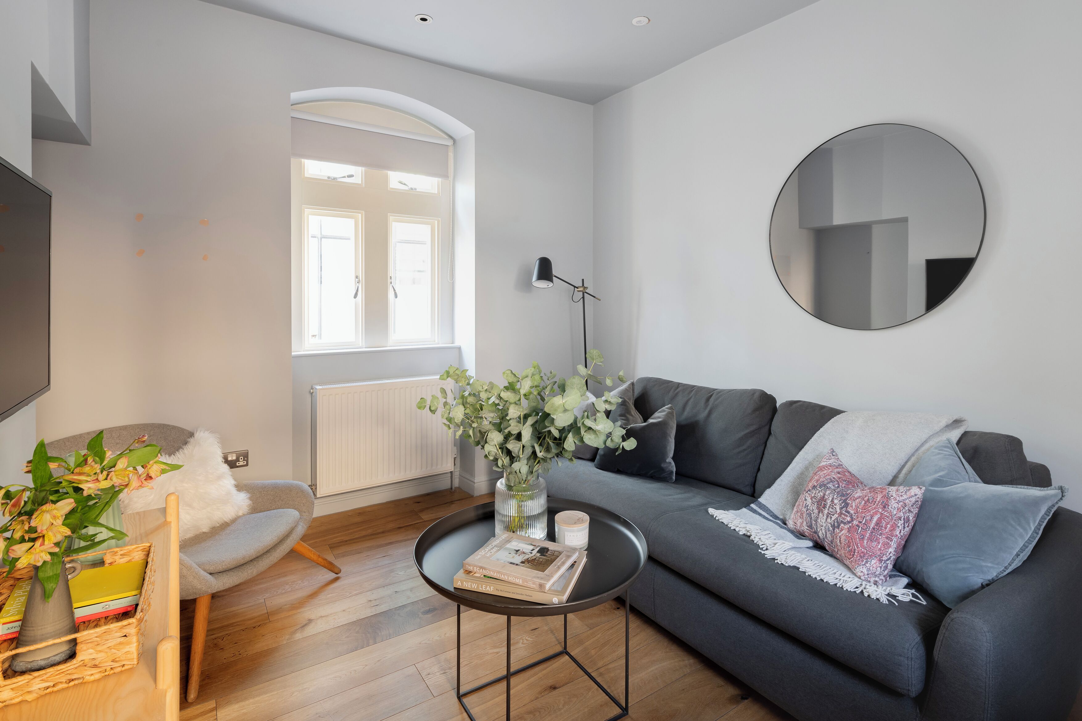 Deluxe Apartment | Living area | 32-inch LED TV with digital channels