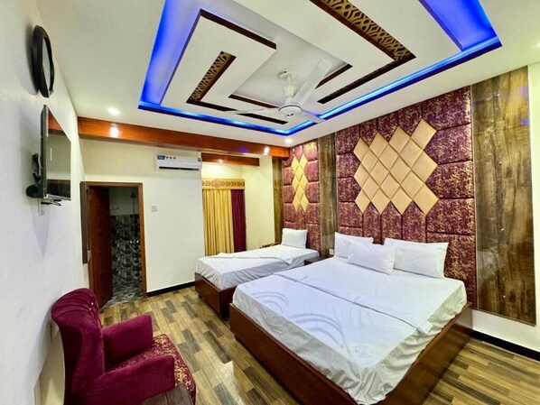 Bureau, chambres insonorisées, Wi-Fi gratuit