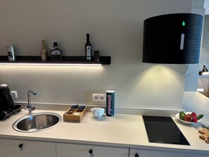 Private kitchen - My Flats Studio Apartements near Ravensburger Spieleland (Meckenbeuren)
