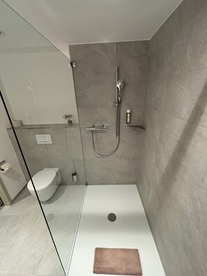 Haartrockner, Handtücher, Seife, Toilettenpapier