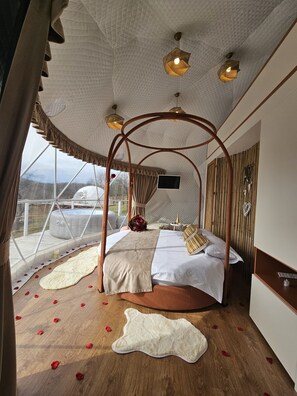 Deluxe Cabin, Balcony, Mountain View | 1 bedroom, hypo-allergenic bedding, free WiFi, bed sheets - SKY DOME (Berinta)