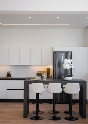 Leilighet – classic, terrasse, hageutsikt | Eget kjøkken | Høy barnestol