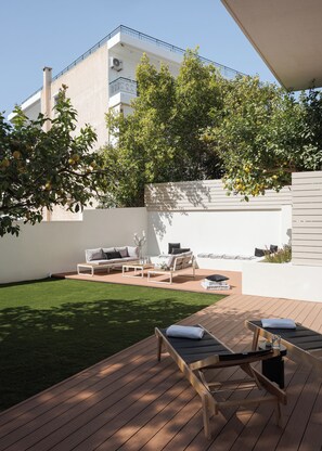 Appartamento Classic, patio, vista giardino | Vista dalla camera