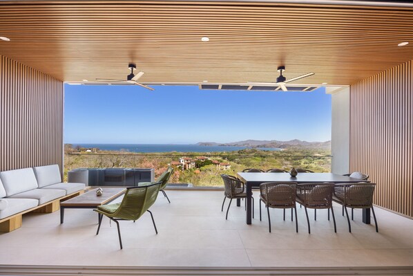 Outdoor dining - Luxury Solaris Condo with Ocean Views (Cabo Velas)