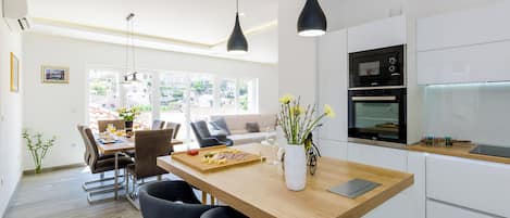 Villa, 3 Bedrooms, Private Pool, City View | Living area | Flat-screen TV