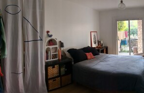 2 bedrooms, iron/ironing board, travel crib, WiFi