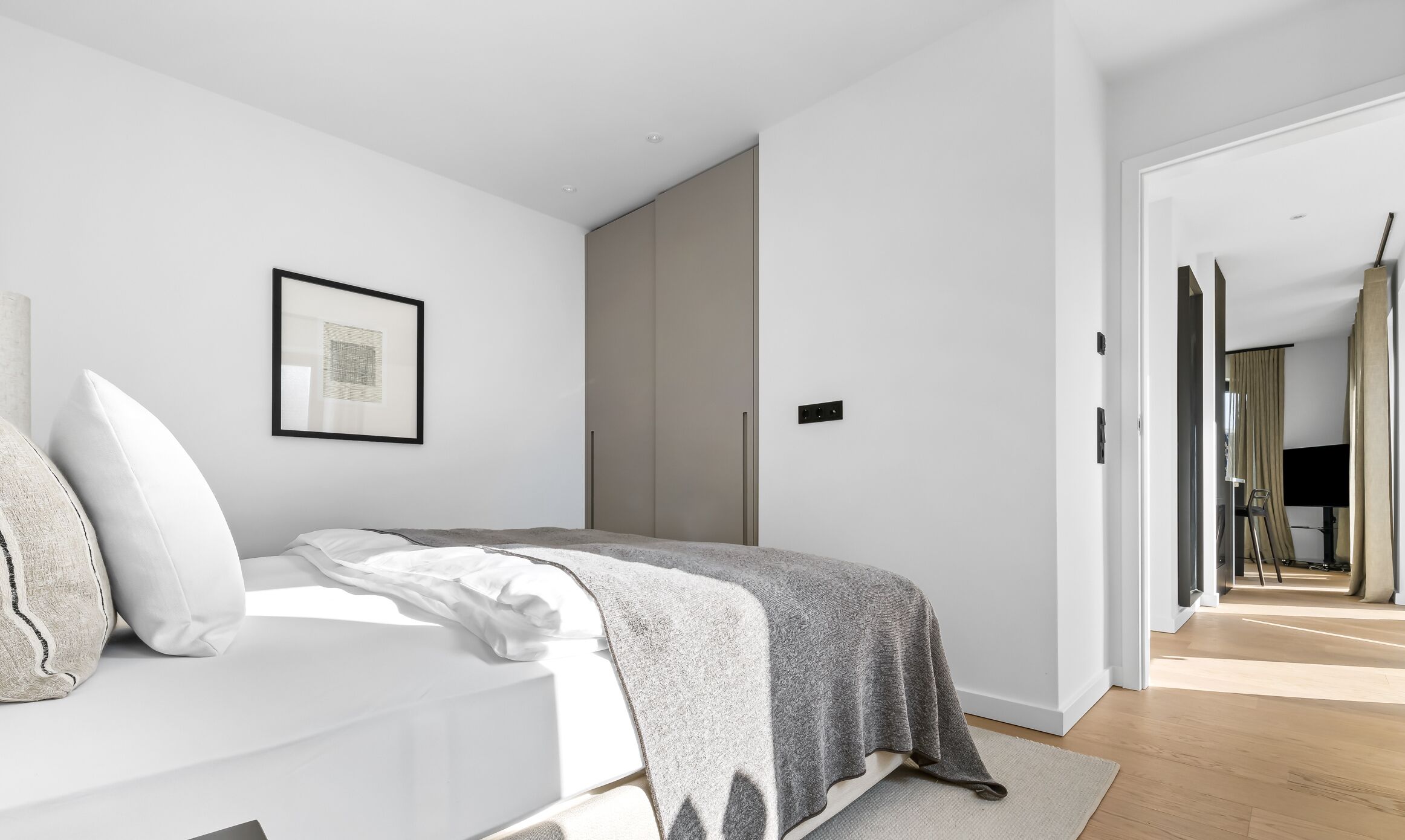 1 Schlafzimmer, Reisekinderbett, kostenloses WLAN, Bettwäsche