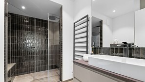 Shower, hair dryer