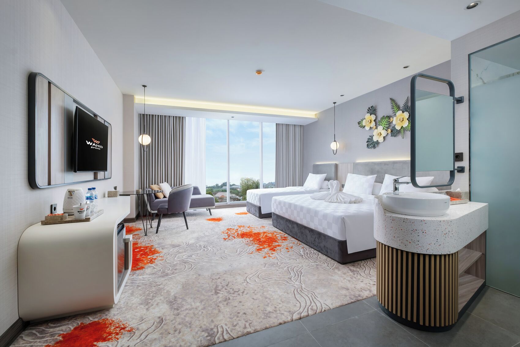 Family Room | Egyptian cotton sheets, premium bedding, minibar, in-room safe