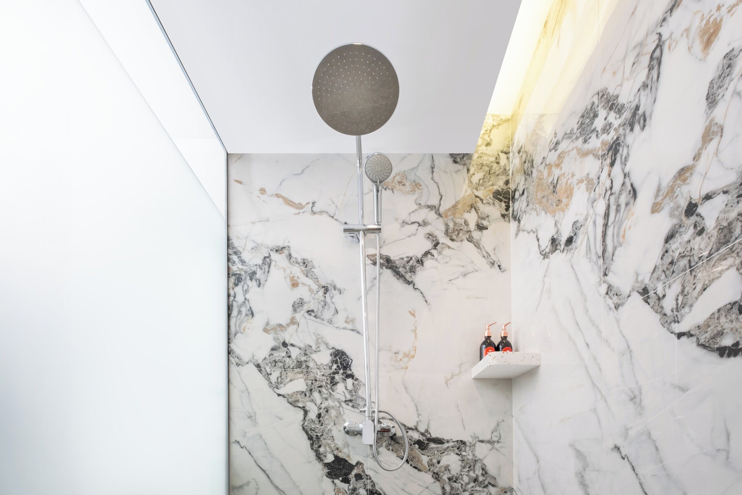 Slippers, towels, soap, shampoo