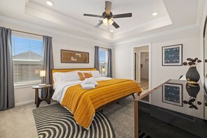 3 bedrooms, iron/ironing board, travel cot, WiFi