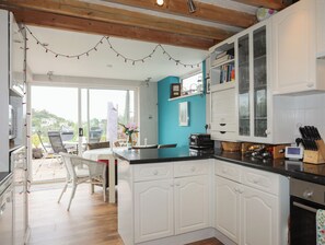 Fridge, dishwasher, electric kettle, toaster