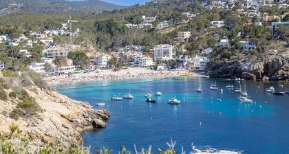 Oceanfront Retreat in Sant Josep de sa Talaia With Shared Pool