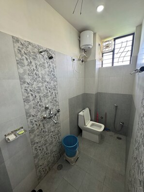 Dutxa, bidet, sabó i paper higiènic