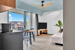 Pool View Suite | Outdoor Hot Tub | In-room dining - Nerium Luxury Suites (Kato Gouves)
