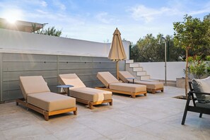 Suite Luxe, 3 chambres, piscine privée | Terrasse/Patio