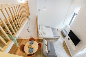 都會複式房屋, 1 間臥室, 非吸煙房, 空調 | 客廳