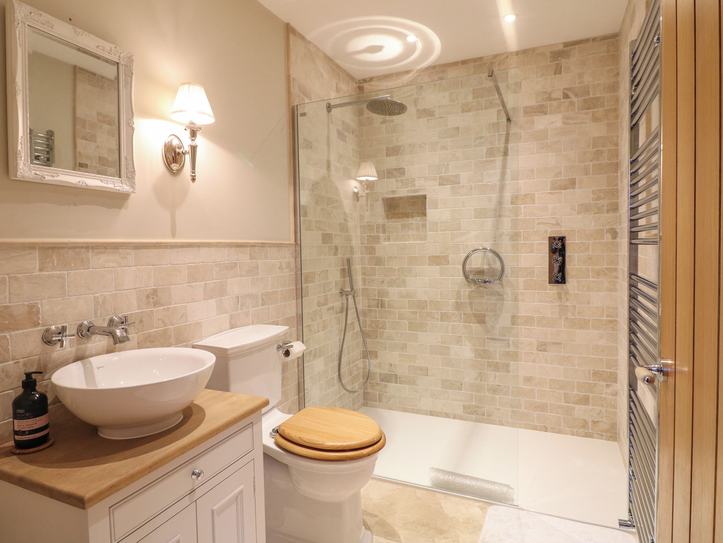 Shower, hair dryer