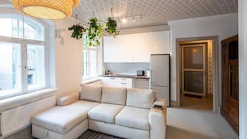 Appartement, 1 slaapkamer, terras, uitzicht op tuin | Woonkamer