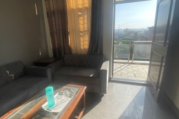 Family Double Room, Balcony, Mountain View | Living area