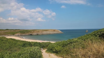 Vlak bij het strand
