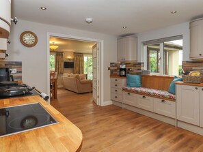 Fridge, dishwasher, electric kettle, toaster