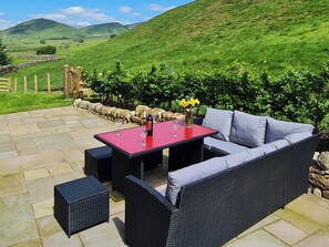 屋外ダイニングエリア