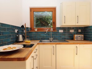 Fridge, dishwasher, electric kettle, toaster
