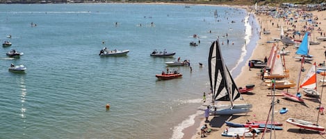 Vlak bij het strand