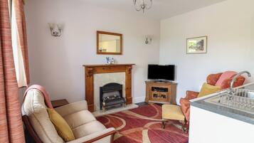 Fireplace, DVD player