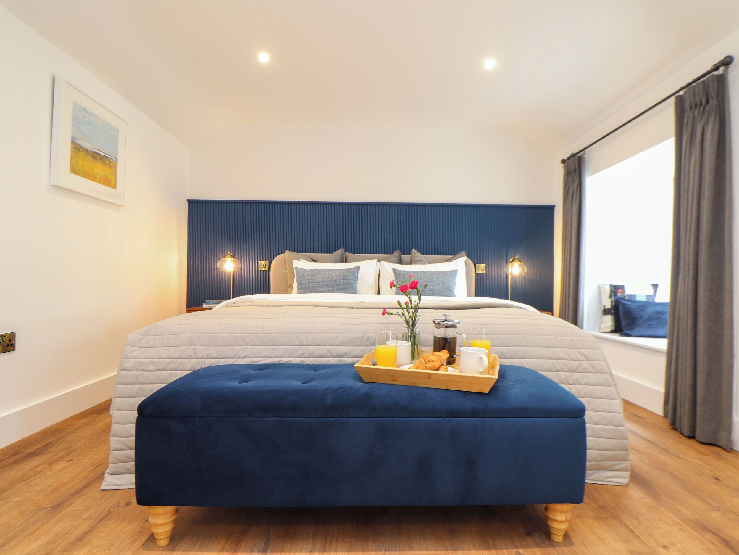 1 غرفة نوم وبديكورات فريدة لكل غرفة وطراز فريد لكل وحدة وواي فاي مجانًا